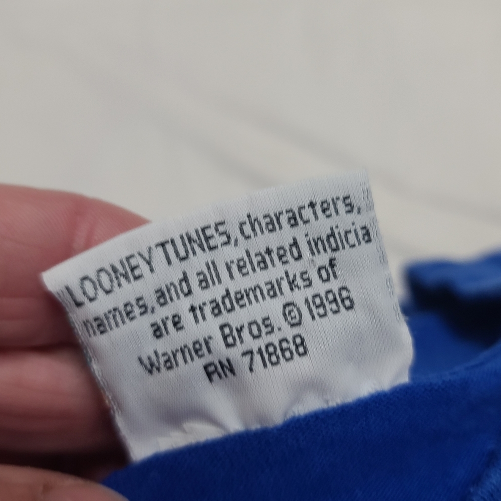 Vintage, 1996 Looney Tunes, Blue Tweety Graphic T-Shirt, Whatever - Picture 3 of 7